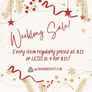 SALE This Week Only Every Item Priced at $11 or LESS is 3 for $15!